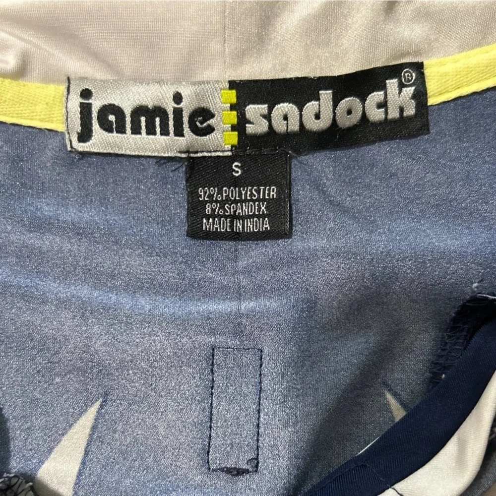 Jamie Sadock Women's Short Sleeve Top  Golf Blue White Gray Size S - Picture 5 of 6